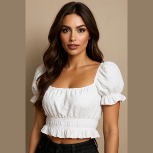 🎁American Eagle Outfitters White Eyelet Blouse